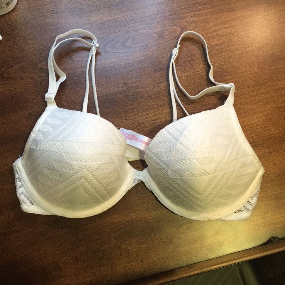 Aztec White Bra
